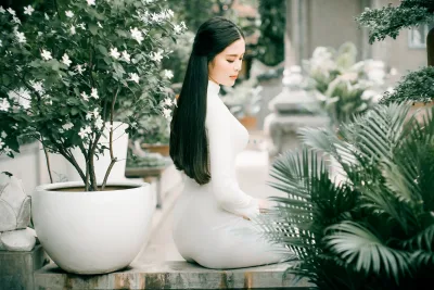 Áo dài trắng album áo dài trắng thuần Việt [MR7LKZ]