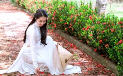 Áo dài trắng album hoa hoài cổ [CZHJE3]