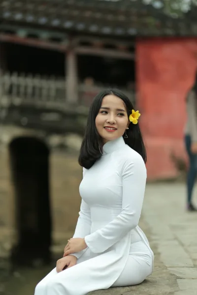 Áo dài trắng gái xinh nuột đậm chất Việt [NXPV64]