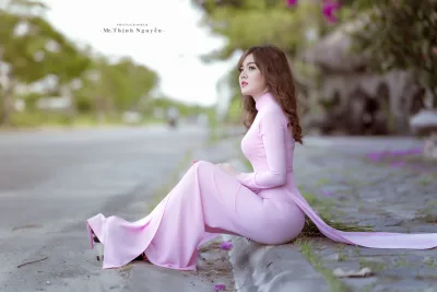 Áo dài trắng trang nhã [S7OFHB]