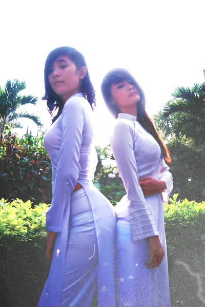 Áo dài trắng album chị chị em em thanh nhã [UAP9BG]