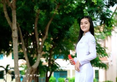 Thuần Việt áo dài trắng nữ sinh [EMELJE]