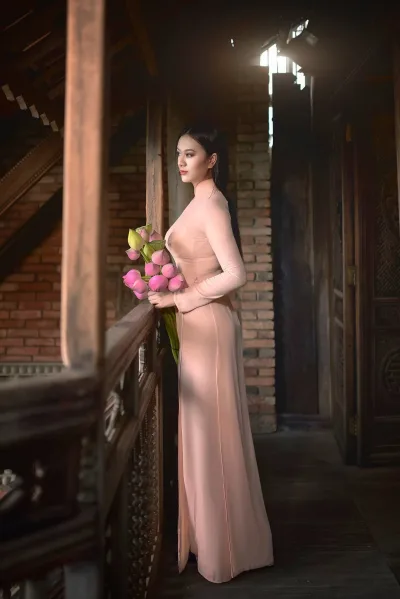 Thuần Việt áo dài trắng cổ kính [Z82NTS]