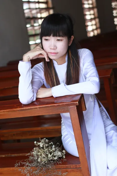 Áo dài trắng quý phái nữ sinh [BABOKH]