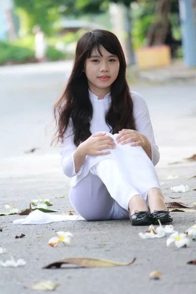 Nét Việt áo dài trắng nữ sinh [BS61IW]