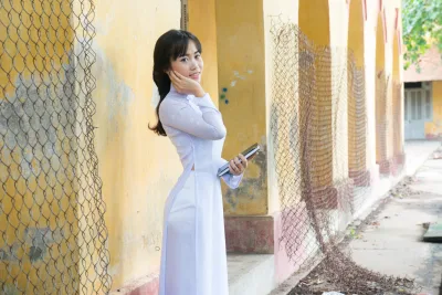 Thuần Việt áo dài trắng nữ sinh [YNOZY4]