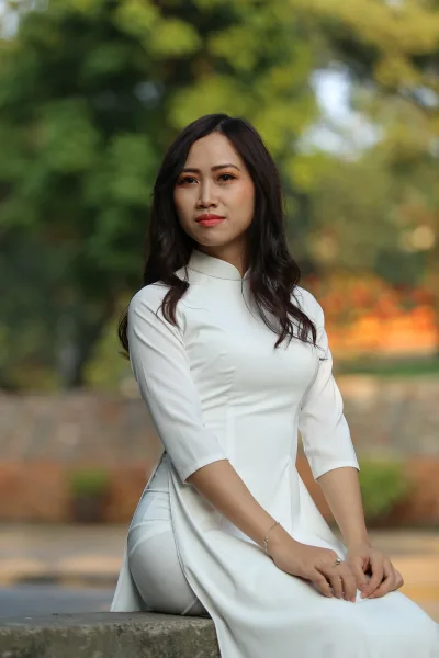 Áo dài trắng gái xinh áo dài trắng hút hồn [SKRHNH]