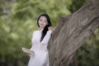 Áo dài trắng thướt tha hút hồn [3YKMOP]