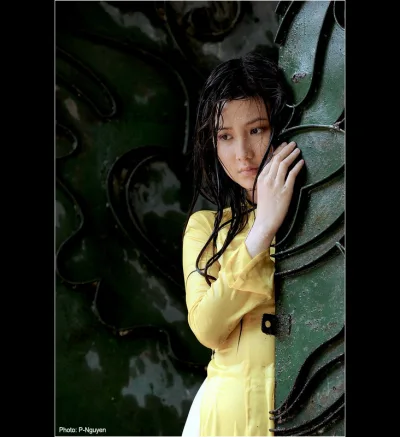 Nhẹ nhàng áo dài vàng ướt [FMYRGL]
