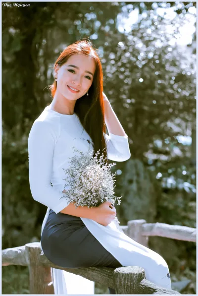 Áo dài trắng áo dài trắng thanh thoát [CGTONZ]