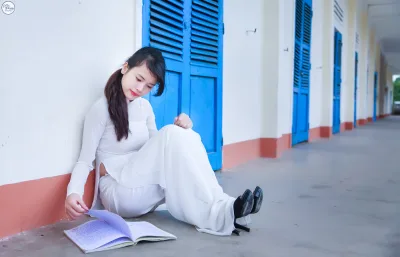 Áo dài trắng áo dài trắng thanh xuân [5J8P8M]