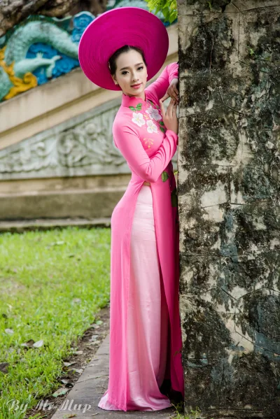 Truyền thống áo dài hồng áo dài hồng [IOU3ET]