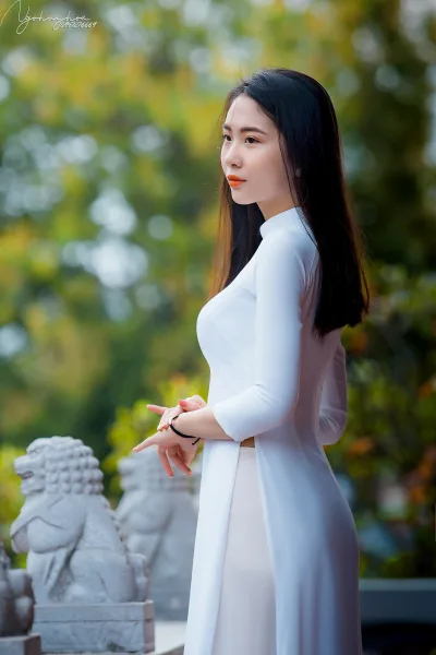 Áo dài trắng thiếu nữ thanh xuân [0B5FFF]