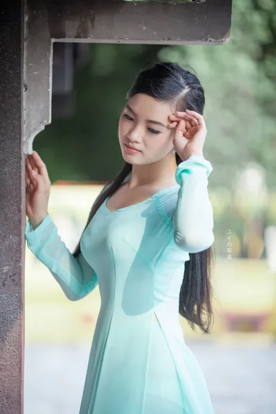Hút hồn áo dài xanh áo dài xanh [Y2KHQK]