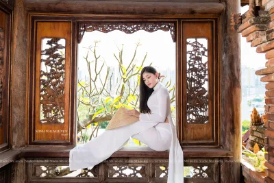 Áo dài trắng duyên thầm nón lá [P9GAPC]