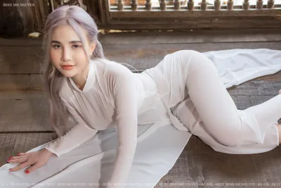Áo dài trắng album áo dài trắng thanh thoát [LMGTMA]