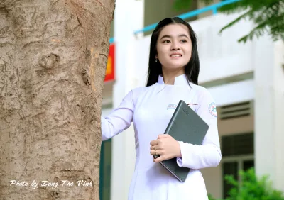Kiêu sa áo dài trắng lớp học [IIKBR6]