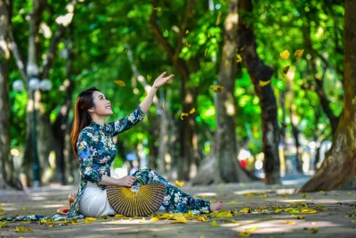 Áo dài họa tiết thanh xuân áo dài họa tiết [O9N5KV]