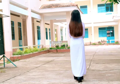Nhẹ nhàng áo dài trắng sân trường [EUNOBY]