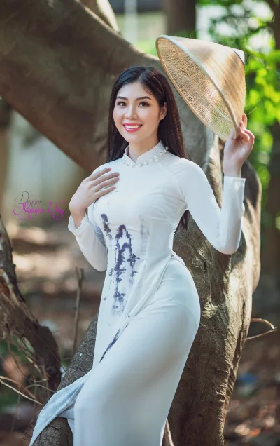 Hút hồn áo dài trắng nón lá [5NBHDX]