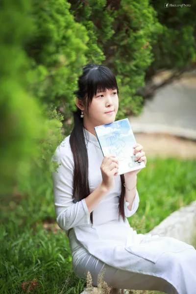 Nổi bật áo dài trắng áo dài trắng [7C86AR]