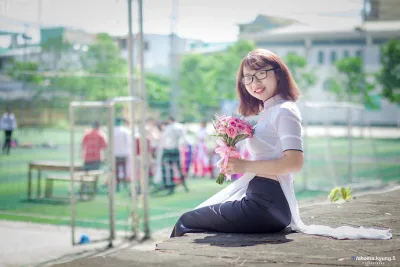 Nét đẹp áo dài áo dài trắng tinh khôi áo dài trắng [BIL5D5]