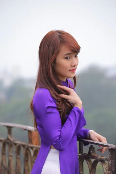 Vẻ đẹp áo dài áo dài trắng ấn tượng [SDN58I]