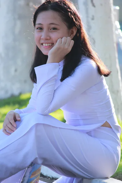 Hiện đại áo dài trắng nữ sinh [4ONK6B]