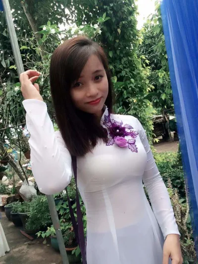 Áo dài trắng người đẹp áo dài trắng quý phái [3UKU2O]