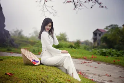 Áo dài trắng vẻ đẹp nổi bật [PIUS3X]