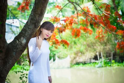 Thướt tha áo dài trắng nữ sinh [NJ851D]