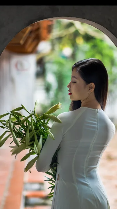 Album áo dài trắng yêu kiều hoa [3AEKGO]
