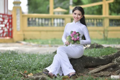 Áo dài trắng hoa hoài cổ [SBFSLZ]