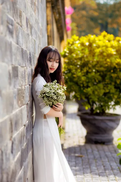 Áo dài trắng nữ sinh sang trọng [1VPEPM]