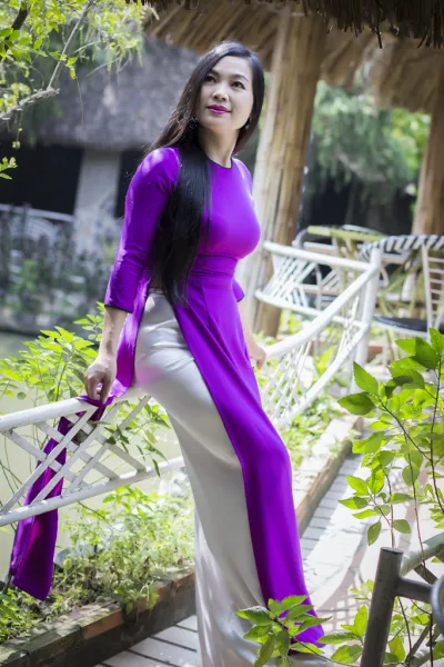Áo dài tím tinh khôi [AZLBFA]