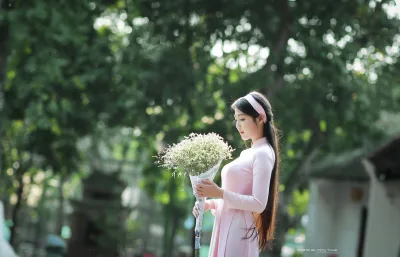 Nét Việt áo dài trắng áo dài trắng [HS9A4C]