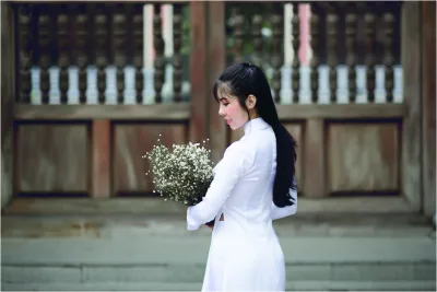 Nét đẹp áo dài áo dài trắng thuần Việt tinh khôi [Z2MGHN]