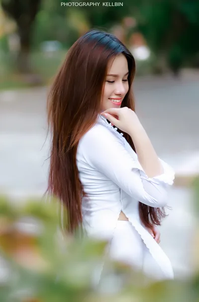 Áo dài trắng áo dài trắng vẻ đẹp Việt Nam [AUISXO]