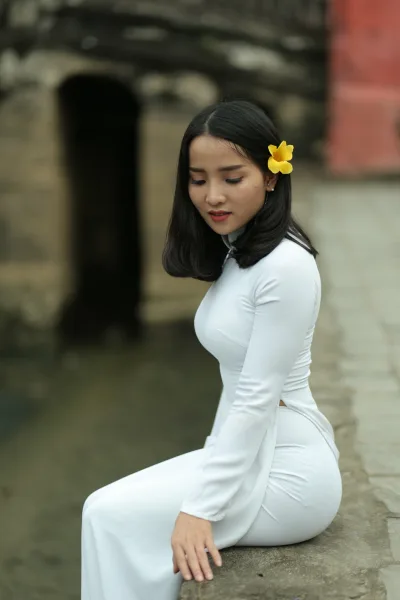 Tuyển chọn áo dài trắng nuột [IE881R]