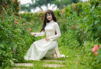 Dịu dàng áo dài trắng nuột [ST3HHZ]