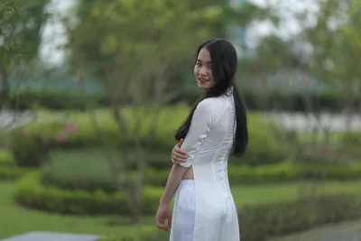 Album áo dài trắng yêu kiều áo dài trắng [O1OFND]