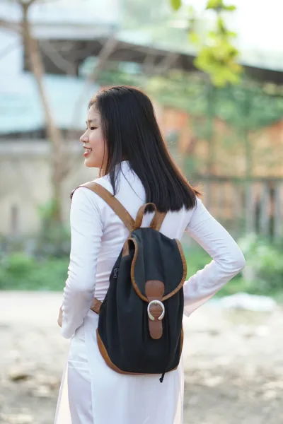 Áo dài trắng girl xinh nữ sinh dịu dàng [1PL1JU]