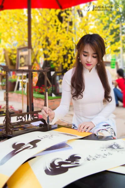 Áo dài trắng duyên dáng [IP3VKI]