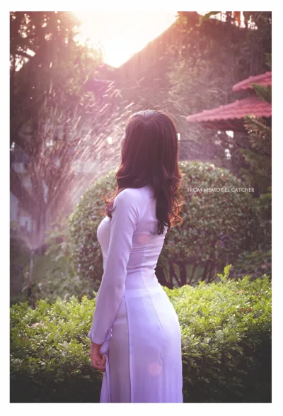 Áo dài trắng góc ngang tuyển chọn [YTT4SK]