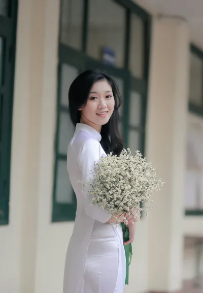 Tuyển chọn áo dài trắng hoa [OC3R7A]