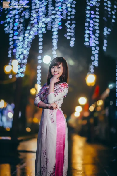 Áo dài họa tiết vẻ đẹp áo dài áo dài họa tiết đậm chất Việt [MAISQU]