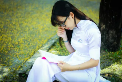 Áo dài trắng hot girl nữ sinh tuyển chọn [IEQQDR]
