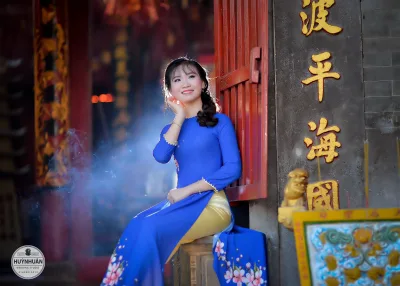 Duyên thầm áo dài xanh lễ chùa [GCOYDN]