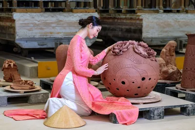 Ảnh áo dài hồng hiện đại [XBG2HU]