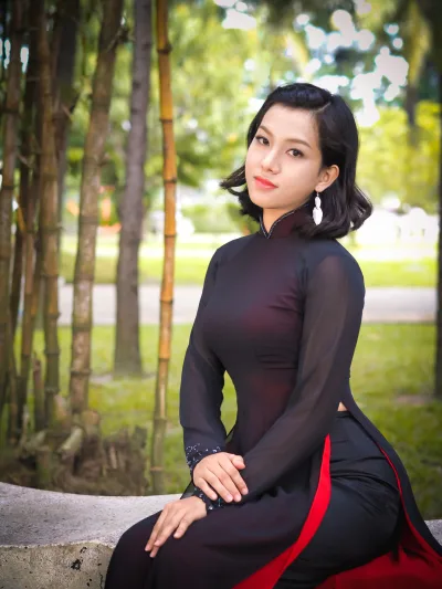 Áo dài đen bộ sưu tập áo dài đen duyên thầm [0XOQCL]